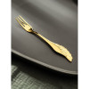 Вилка десертная из нержавеющей стали Magistro Wings, длина 14 см, цвет золотой Magistro