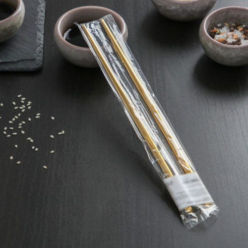 Палочки для суши Bacchette, длина 21 см, цвет золотой (производитель не указан)
