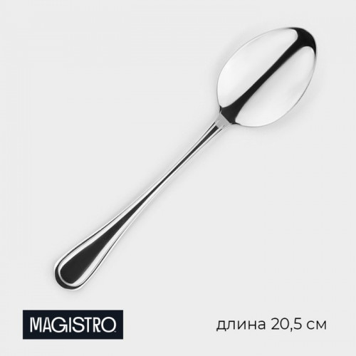 Ложка столовая из нержавеющей стали Magistro Versal, длина 20,5 см, толщина 2,5 мм Magistro