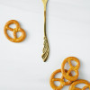 Ложка десертная из нержавеющей стали Magistro «Перо», длина 12,5 см, цвет золотой Magistro