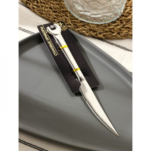Нож столовый из нержавеющей стали Magistro Workshop, длина 22,5 см, цвет серебряный Magistro
