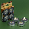 Новогодние свечи чайные «Для богини», без аромата, набор 4 шт, диам. 3,7 см Зимнее волшебство