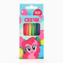 Свечи в торт 6 штук, с цветным пламенем, My Little Pony