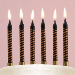 Свечи для торта Happy birthday, 6 шт., 9×0.8 см