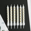 Свечи для торта Birthday Candle, 6 шт., 9×0.8 см Страна Карнавалия
