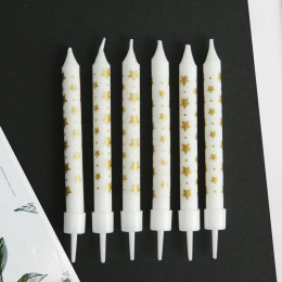 Свечи для торта Birthday Candle, 6 шт., 9×0.8 см