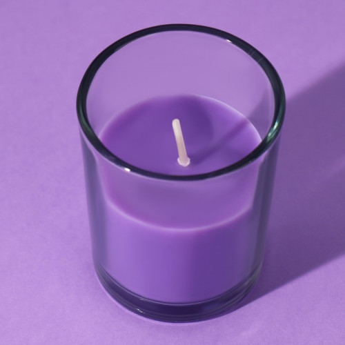 Свеча в стакане «Лаванда», 5 х 6 см (производитель не указан)