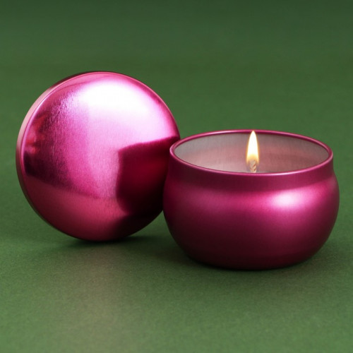 Свеча в цветной жестяной банке «Красота», аромат ваниль, 6 х 6 х 4 см (производитель не указан)