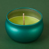 Свеча в цветной жестяной банке «Изумруд», аромат яблоко, 6 х 6 х 4 см (производитель не указан)