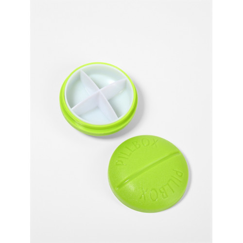 Таблетница «Pill Box», d = 6,5 см, 4 секции, цвет МИКС ONLITOP