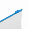 Папка-конверт на ZIP-молнии A4, 150 мкм, Calligrata, прозрачная, синяя молния Calligrata