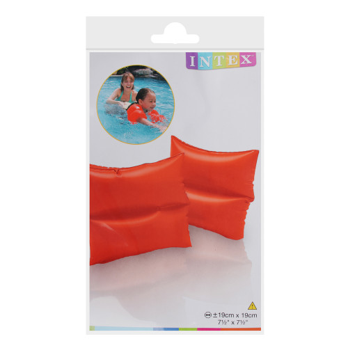 INTEX Нарукавники для плавания 19x19см, оранжевые, от 3 до 6 лет, 59640NP Intex
