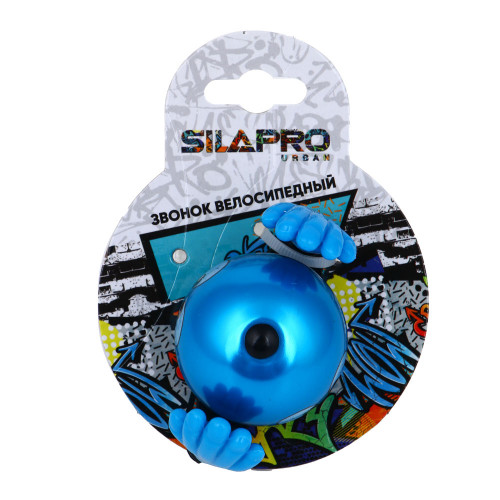 SILAPRO Звонок велосипедный 6х4см, металл, ABS Silapro