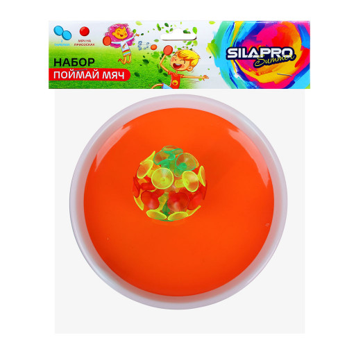SILAPRO Набор поймай мяч, детский (2 тарелки, мяч на присосках), пластик Silapro