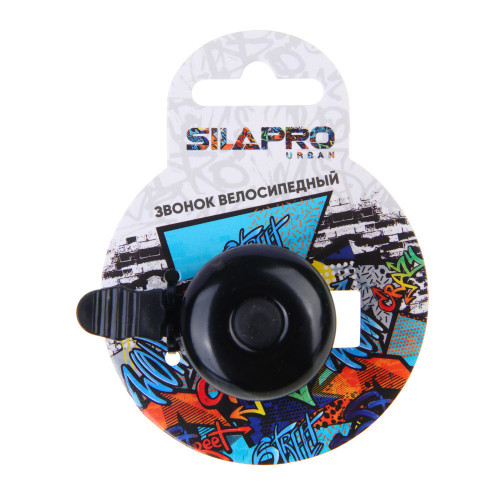 SILAPRO Звонок велосипедный Панцирь, ударный, пластик, металл, 4 цвета Silapro