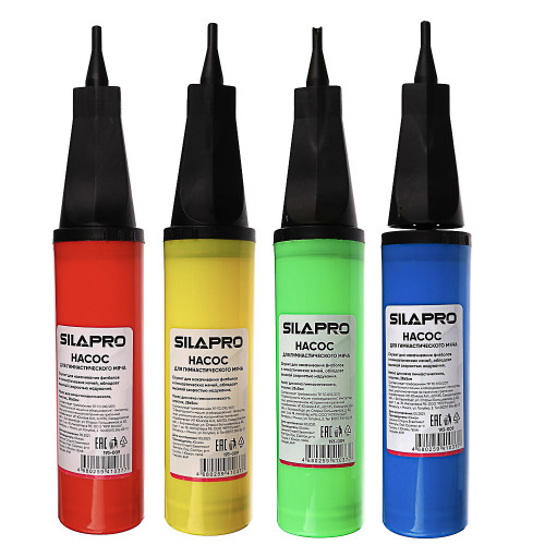 SILAPRO Насос для мяча гимнастического, пластик, 28х5см SILAPRO