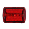 SILAPRO Фонарь велосипедный задний 7 режимов, 5LED, 2xАА, 6х4.5х3см, пластик SILAPRO