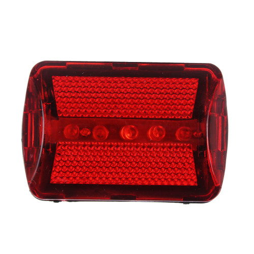 SILAPRO Фонарь велосипедный задний 7 режимов, 5LED, 2xАА, 6х4.5х3см, пластик SILAPRO