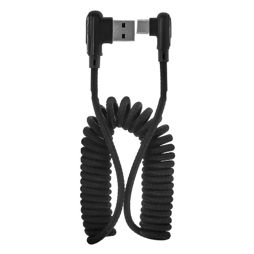 NG Кабель для зарядки Спираль Micro-USB, 2 м, 3A, быстрая зарядка QC3.0, тканевая оплётка NEW GALAXY