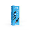 ВСЁГАЗИН Кабель для зарядки телефона 3 в 1, штекер iP/microUSB/Type-C, 2м, 1.5А, пластик ВСЁГАЗИН
