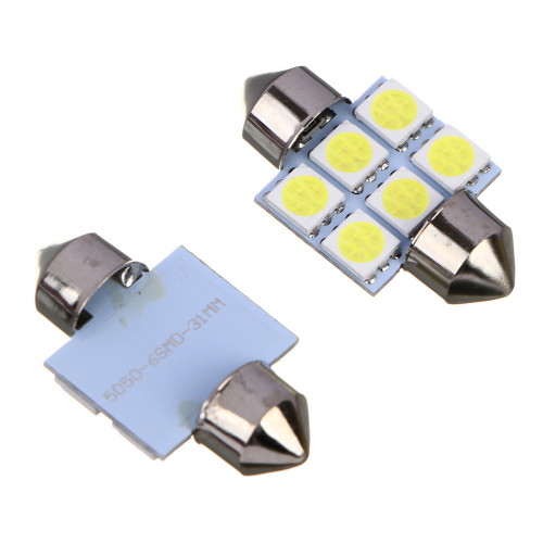 NG Лампа светодиодная T11, (6SMD-5050), 31 мм, 12В,белый, 2 шт., блистер New galaxy