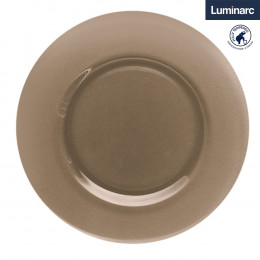 Luminarc Тарелка обеденная 25см, Амбьянте эклипс, дымчатое стекло, арт. L5086