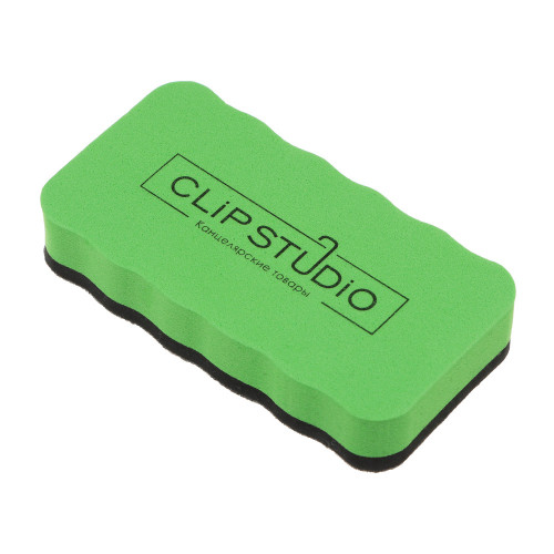 ClipStudio Стирательная губка для офисных досок, 10,5x5,5x2 см, ЭВА и фетр ClipStudio