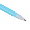 Ручка шариковая синяя, наконечник в форме динозаврика, подсветка, 4 цвета корпуса (производитель не указан)