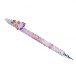 Авторучка гелевая "пиши-стирай" синяя, корпус с принтом, фигурка на клипе "Куколки", 4 дизайна