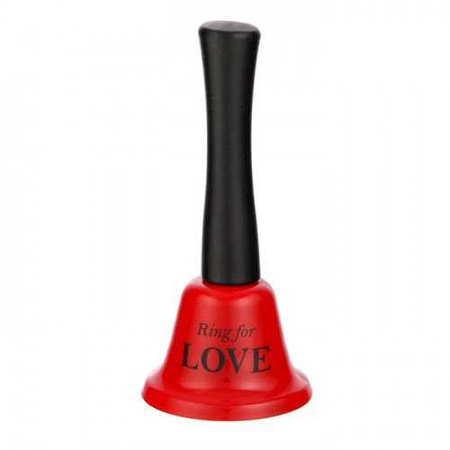 Колокольчик металлический, звонок настольный Ring for a love, 5×5×12.5 см, МИКС (производитель не указан)