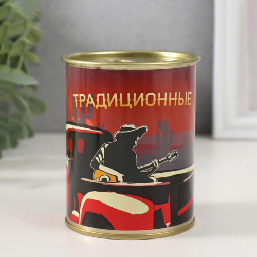 Носки мужские черные в банке «Традиционные» (производитель не указан)