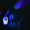 Фигурка световая RISALUX «Череп», LED-ночник, 1 Вт, RGB, от батареек LR1130, бело-чёрный, 9.5×4×5 см RISALUX