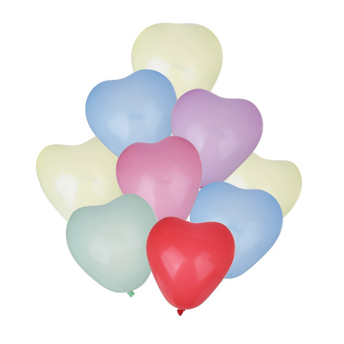 FNtastic Набор воздушных шаров форме сердца, цвета макарун, 10 шт, 6 цветов FNtastic