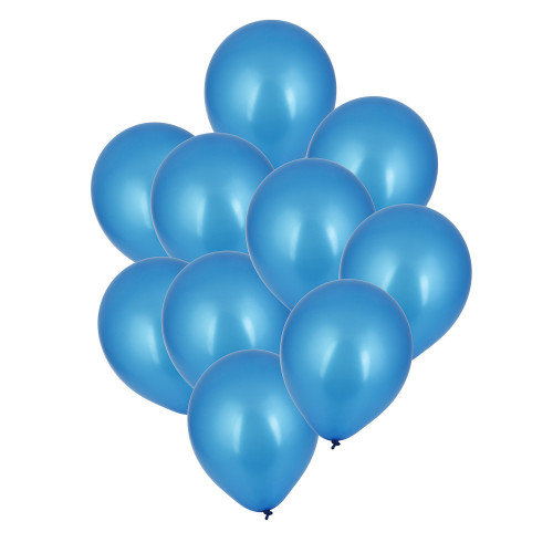 FNtastic Набор шаров цвет металл, 10 шт, 12" 6 цветов (гол., синий, фиол., сирен., тиффани, морской) (производитель не указан)