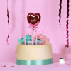 FNtastic Декор для торта в виде сердца, шарика, звезды, 19см, пластик, бумага, 3 дизайна FNtastic