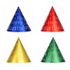 FNtastic Набор колпаков праздничных, бумага с фольгированным слоем, 19,5x15,5 см, 4 цвета Fntastic