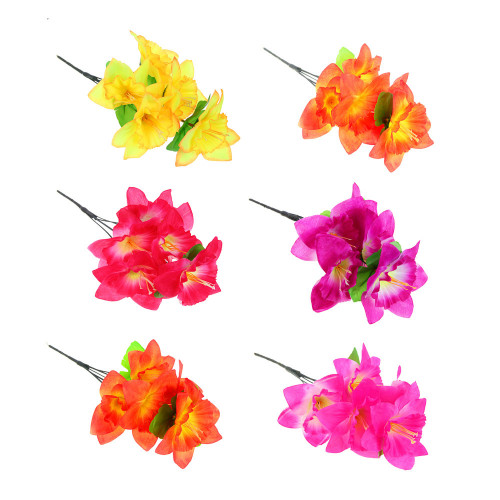LADECOR Букет искусственных цветов двухцветных, 6 цветов (производитель не указан)