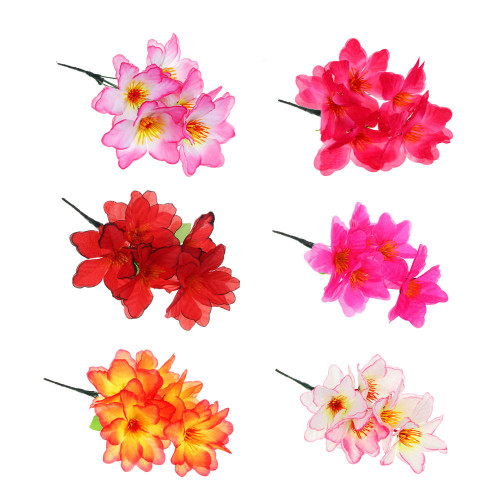 LADECOR Букет искусственных цветов в виде лилий, 6 цветов (производитель не указан)