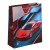 LADECOR Пакет подарочный, бумажный, 26x32x10 см, 4 дизайна, авто/мото LADECOR