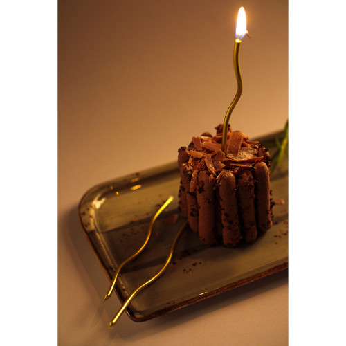 FNtastic Набор свечей для торта, блеск, 6 шт., 17 см, 4 цвета, парафин FNtastic