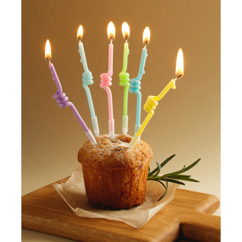 FNtastic Набор свечей для торта, 6 шт., 12 см, парафин FNtastic