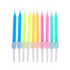 FNtastic Набор свечей для торта, 10 шт, 8 см, парафин, 6 цветов FNtastic